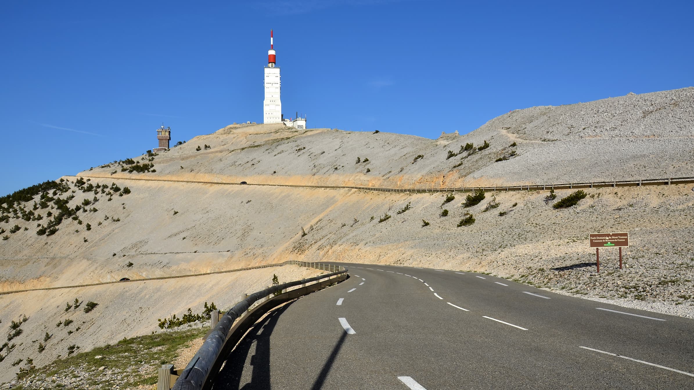 The bare limestone summit of Mont Ventoux